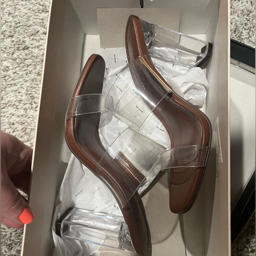 BCBG Georgie Clear Sandals - Picture 3 of 3